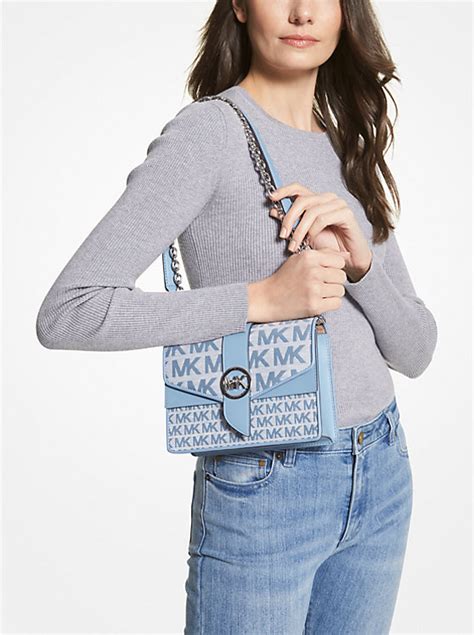 Greenwich Small Logo Jacquard Crossbody Bag 